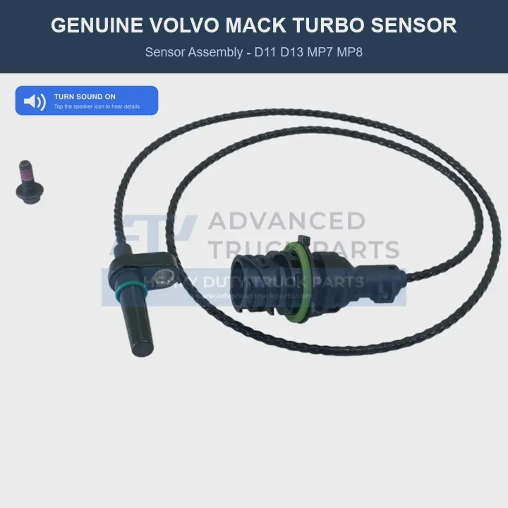 21508269 2008-2020 Genuine Volvo/Mack D11/MP7 D13/MP8 Turbo Speed Sensor